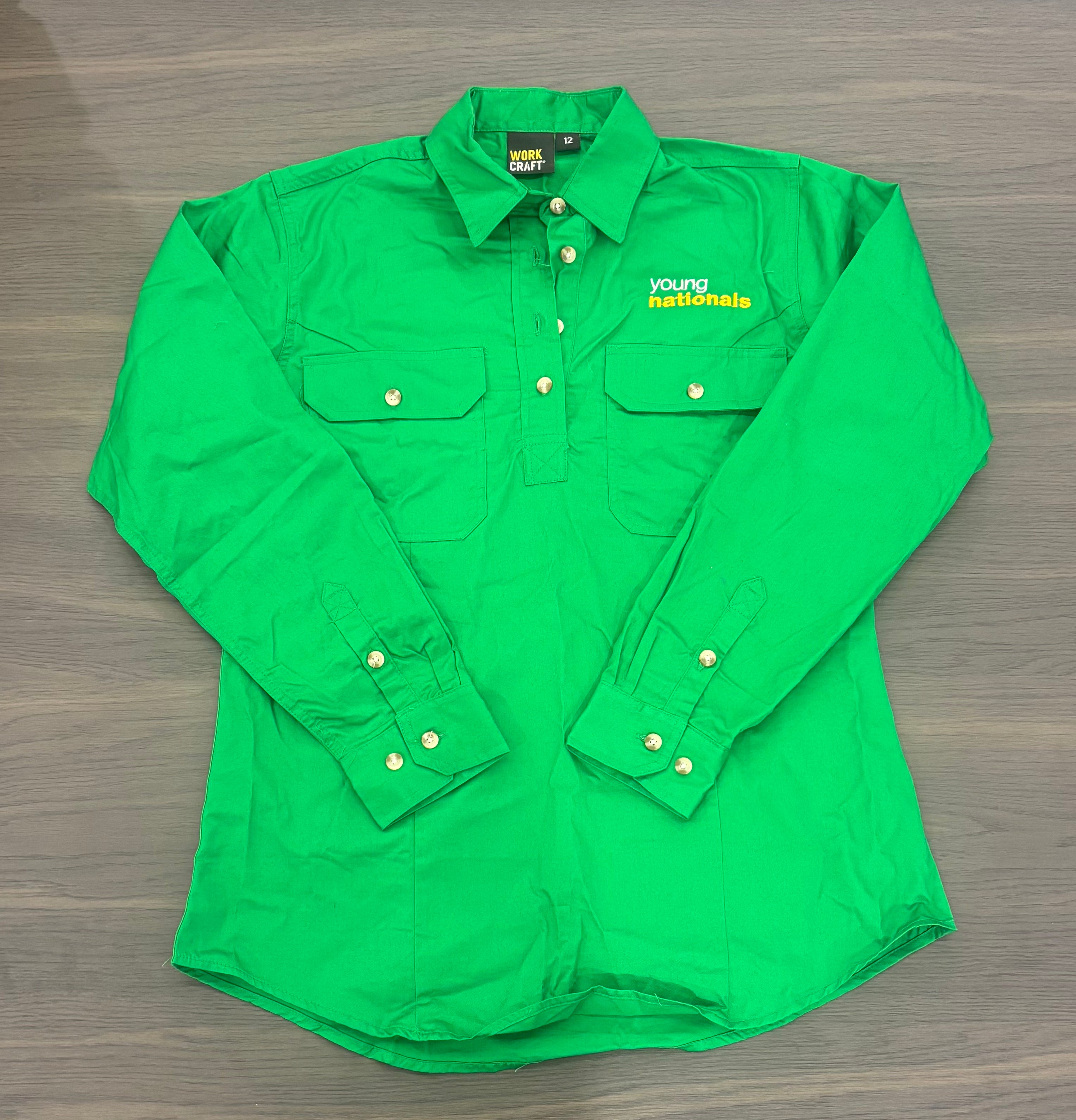 Ladies Young Nationals Green Shirt